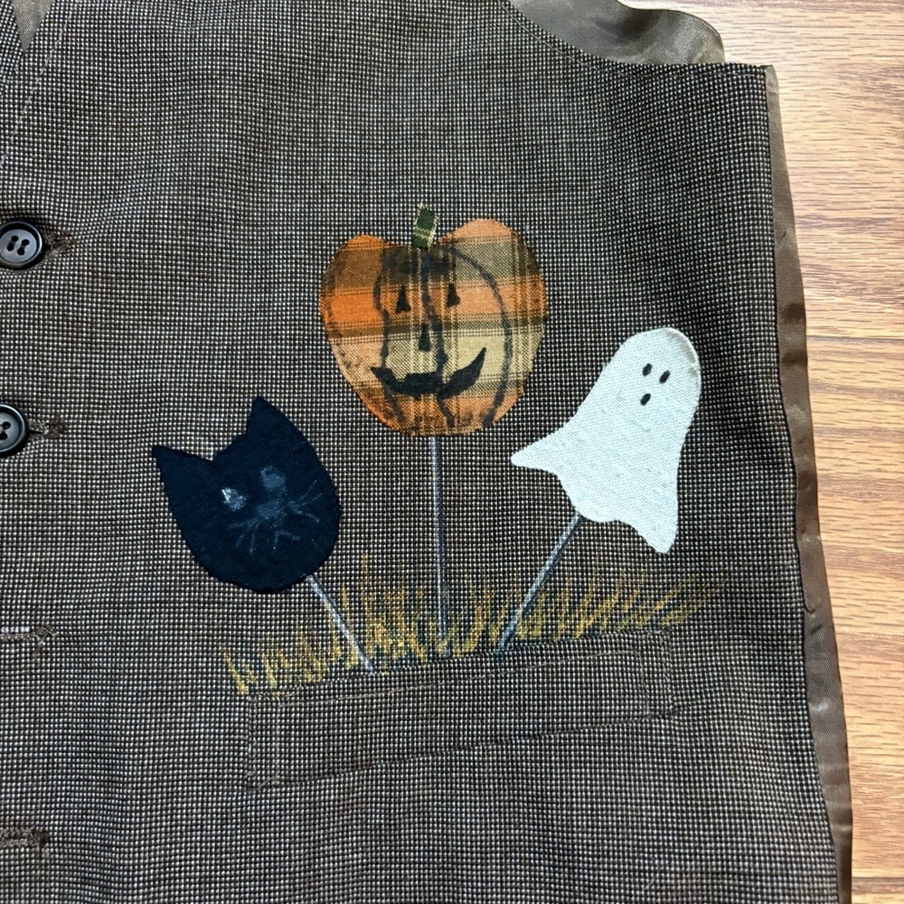 Vintage Halloween Vest Large - Picture 2 of 8